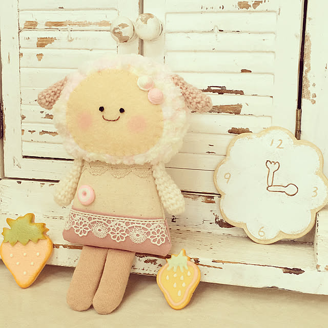 垂れ耳うさぎ風/ナチュラルインテリア/スマイル/ほっこり/ハンドメイド作品...などのインテリア実例 - 2022-05-15 09:37:34