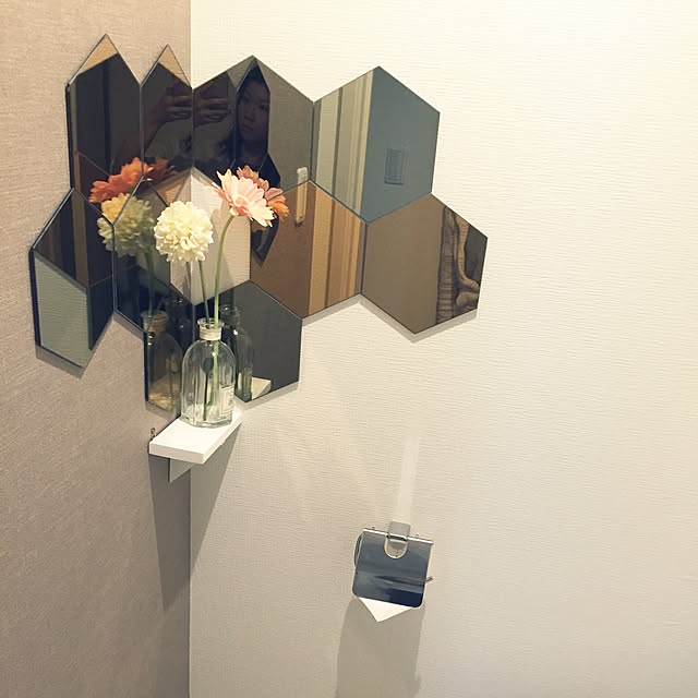 バス/トイレ/ホテルライク/IKEA/飾り棚/ウォールシェルフ...などのインテリア実例 - 2015-11-13 13:49:19