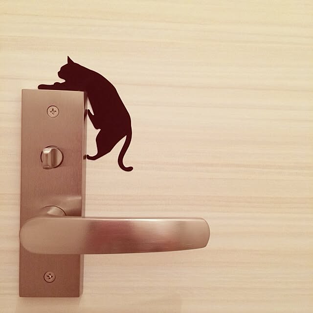 バス/トイレ/ねこのいる風景/モノトーン/ウォールステッカー/catのインテリア実例 - 2013-09-21 14:18:36