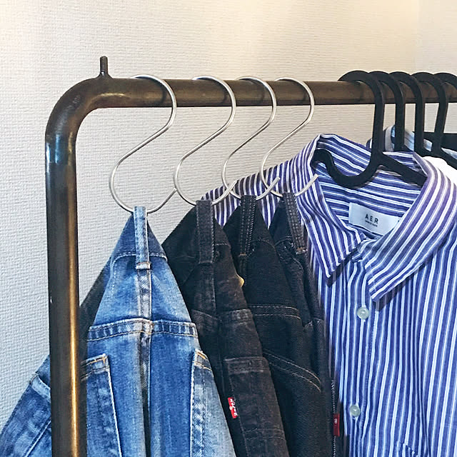 ショップ什器】職人ハンドメイド!インダストリアル鉄製ハンガー ショップ什器】職人ハンドメイド!インダストリアル鉄製ハンガー