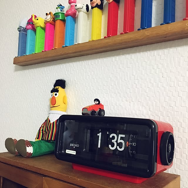 昭和レトロ RHYTHM リズム時計工業製 パタパタ時計 アラーム付