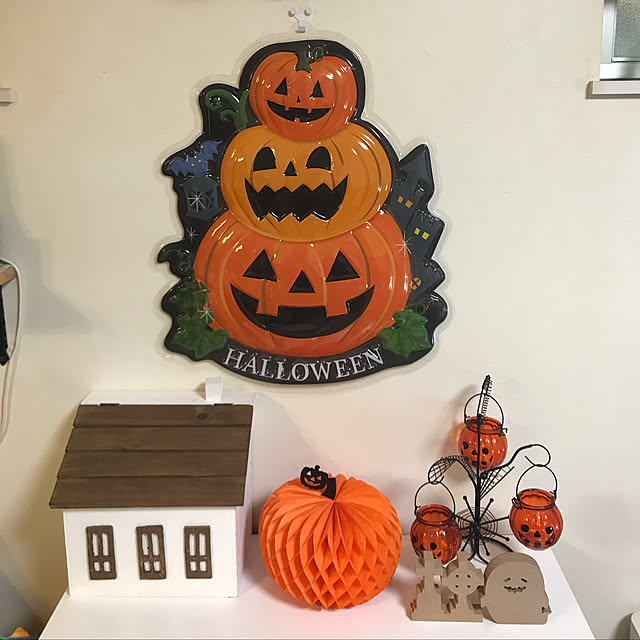 棚/ハロウィン/雑貨/100均/ダイソーのインテリア実例 - 2017-09-17 22:16:33