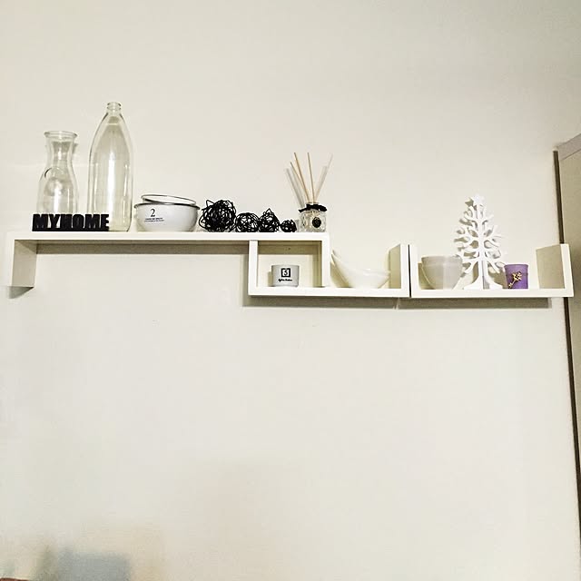 キッチン/クリスマスディスプレイ/DIY/モノトーンのインテリア実例 - 2015-11-10 19:27:49