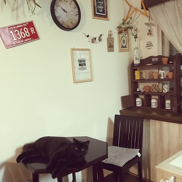 キッチン/壁紙屋本舗/アルファベットオブジェ/いなざうるす屋さん/ナンバープレート...などのインテリア実例 - 2017-05-05 22:04:08