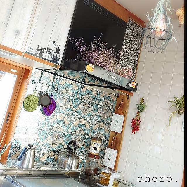 キッチン/mt CASA/ウィリアム・モリス/いちご泥棒/リメイク キッチン/mt CASA/ウィリアム・モリス/いちご泥棒/リメイク