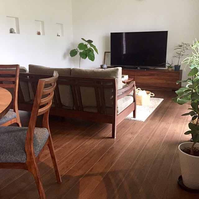 部屋全体/観葉植物/植物/植物のある暮らし/ウォルナット...などのインテリア実例 - 2017-10-02 09:47:32