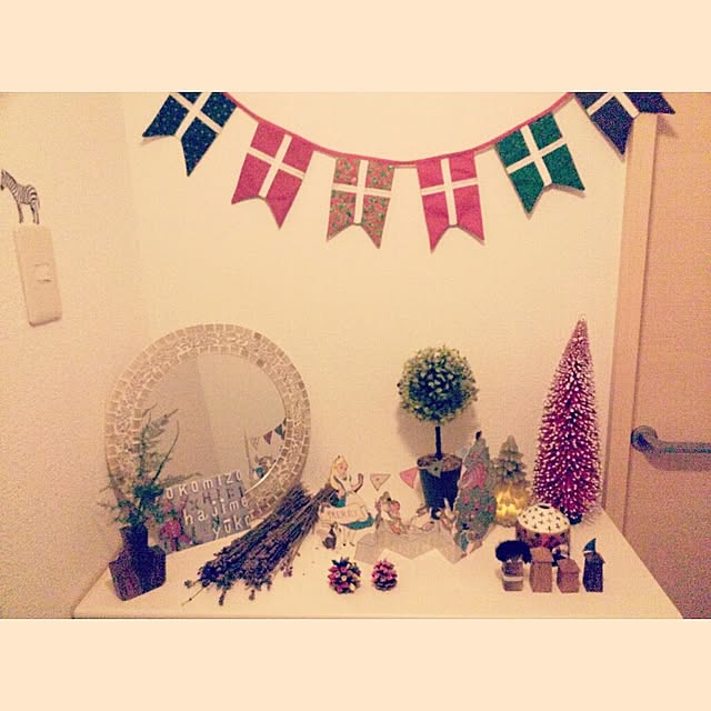 玄関/入り口/一人暮らし/賃貸/雑貨/クリスマス...などのインテリア実例 - 2015-02-08 00:37:26
