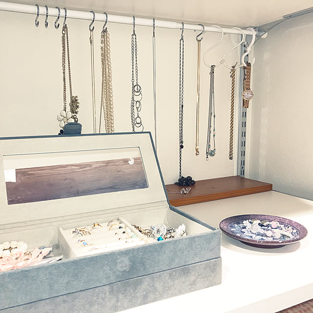 棚/ファミクロ収納/アクセサリー収納/つっぱり棒のインテリア実例 - 2026-04-10 23:27:02