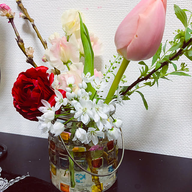 観葉植物/DIY/100均/机のインテリア実例 - 2021-05-06 20:34:02
