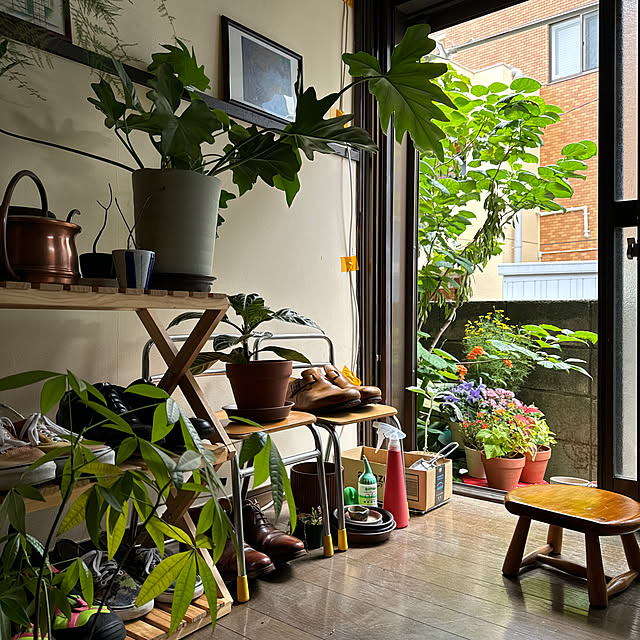 玄関/入り口/無印良品/IKEA/DIY/ダークブラウンの床...などのインテリア実例 - 2024-07-10 12:51:10