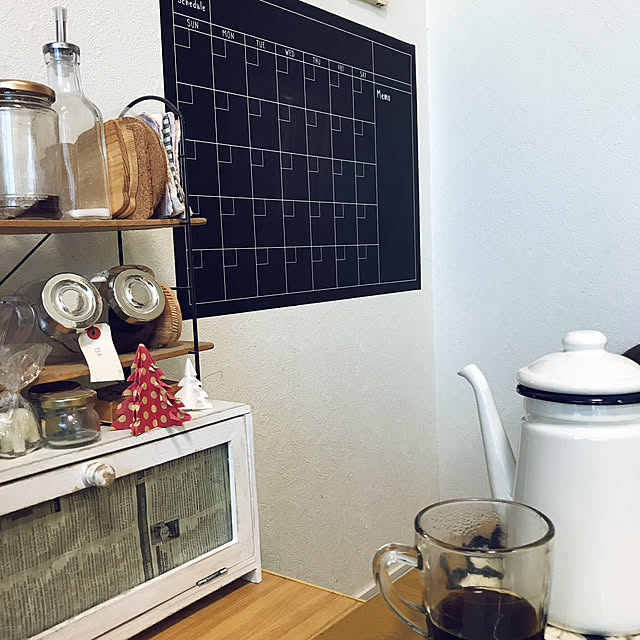 壁/天井/3COINS/seria/Daiso/黒板シート...などのインテリア実例 - 2017-12-03 15:04:57