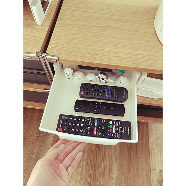 無印良品/テレビ台/猫毛/ダイソー引き出し/リモコン収納...などのインテリア実例 - 2021-03-23 12:11:49