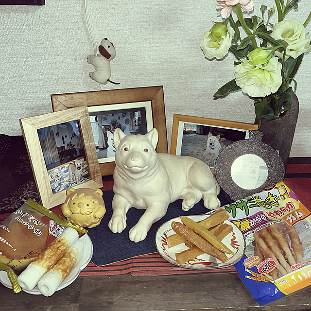 お供え物/愛犬の命日/RCの出会いに感謝♡/感謝の気持ちでいっぱいです(*´艸`)♡/いつもありがとうございます♪感謝☆...などのインテリア実例 - 2023-01-04 17:20:40