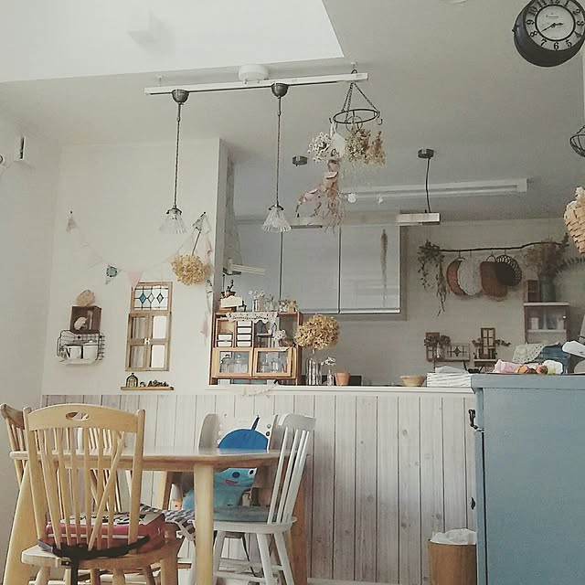 部屋全体/ドライフラワー/手作りいっぱい！のインテリア実例 - 2017-05-23 15:25:35