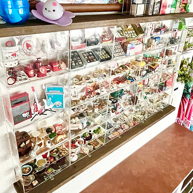 棚/壁に棚を設置/焼桐板/食玩/食玩リーメント...などのインテリア実例 - 2025-03-03 01:33:20