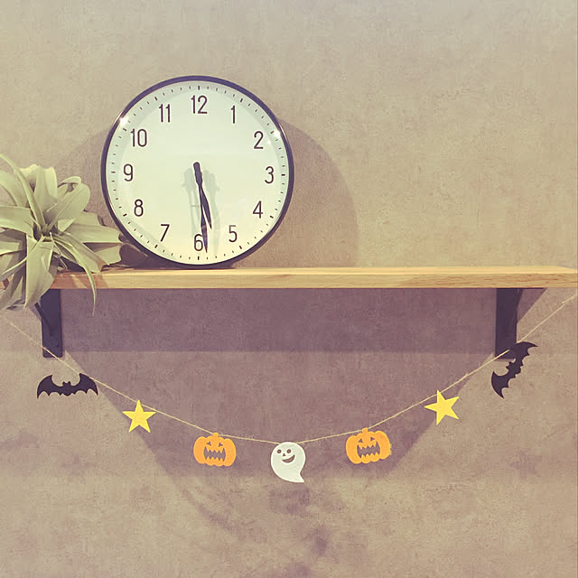 棚/ウッドワン/ハロウィン/アクセントクロス/グレーの壁紙...などのインテリア実例 - 2018-09-28 23:13:30