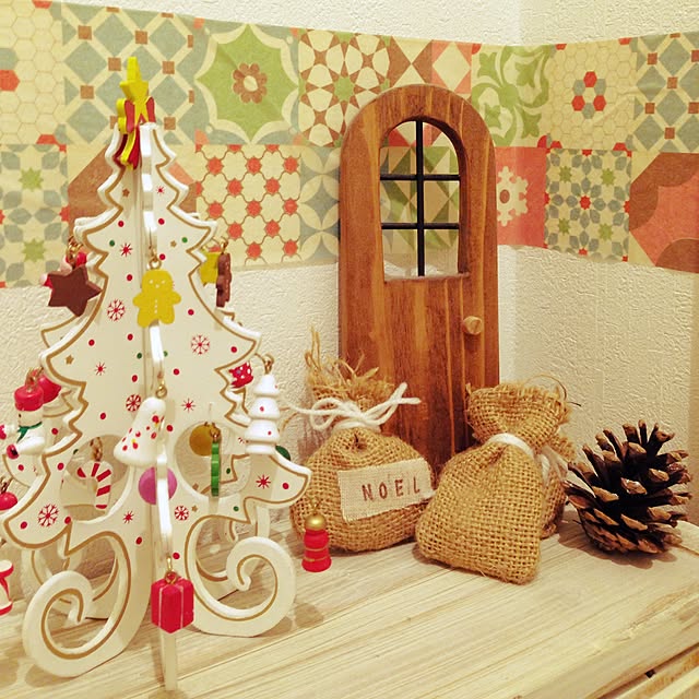 バス/トイレ/3COINS/クリスマス/手作り/貧乏性です。...などのインテリア実例 - 2015-12-04 18:57:32