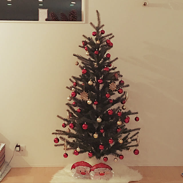 部屋全体/クリスマスツリー/クリスマスツリー180cm/シンプル/みどりのある暮らし...などのインテリア実例 - 2017-11-30 23:16:27