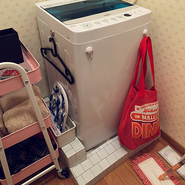 洗濯機周り/洗濯パンカバーDIY/セリア/一人暮らし/賃貸...などのインテリア実例 - 2020-10-17 14:32:59