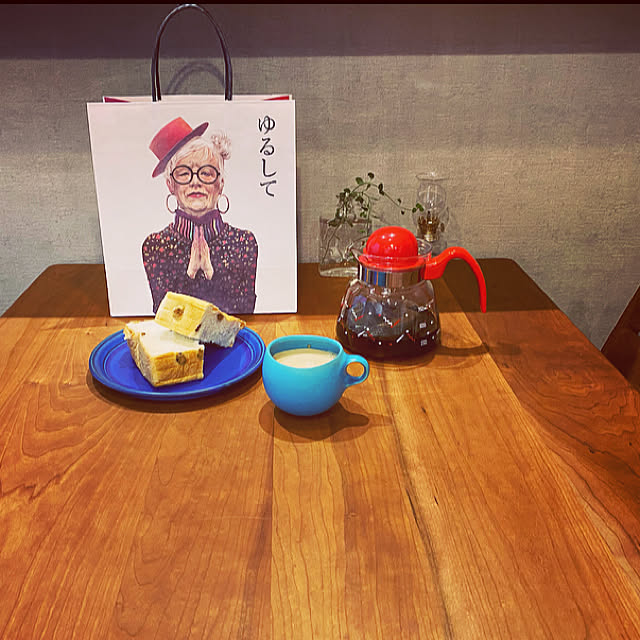 許してちょんまげ/可愛いパン屋さん。/オイルランプ/ブラックチェリーのテーブル/ブラックチェリー材の家具...などのインテリア実例 - 2021-12-14 21:22:01