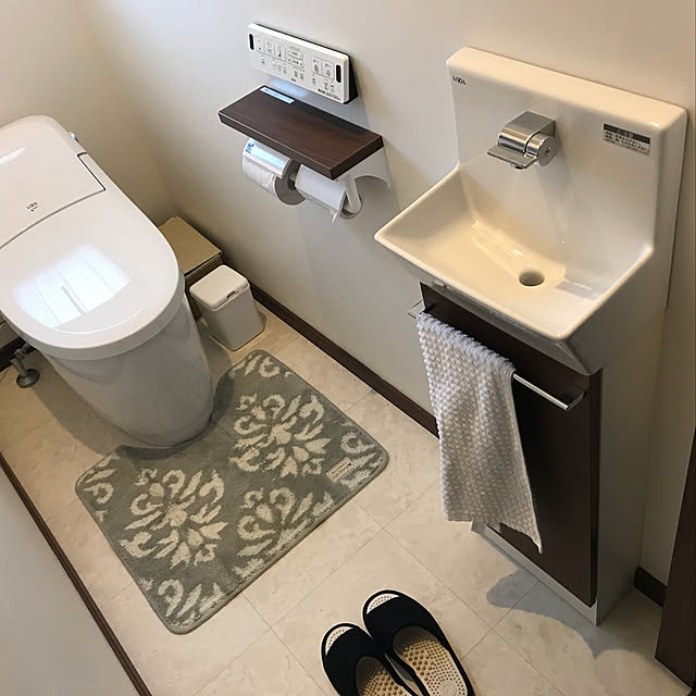 バス/トイレ/トイレマット/クリエモカ/LIXILトイレ/新築...などのインテリア実例 - 2018-08-17 18:51:05