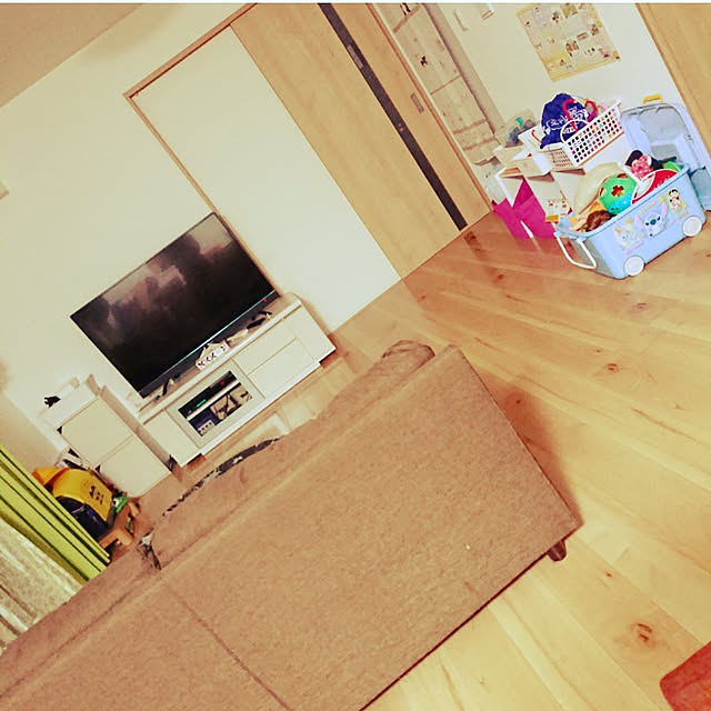 テレビボード/ニトリ/キューブボックス/子供と暮らす/テレビ...などのインテリア実例 - 2019-11-05 22:04:26