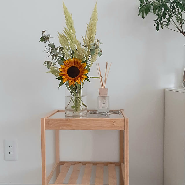 リビング/ホワイト/切り花/花のある暮らし/IKEA...などのインテリア実例 - 2020-08-21 13:54:27
