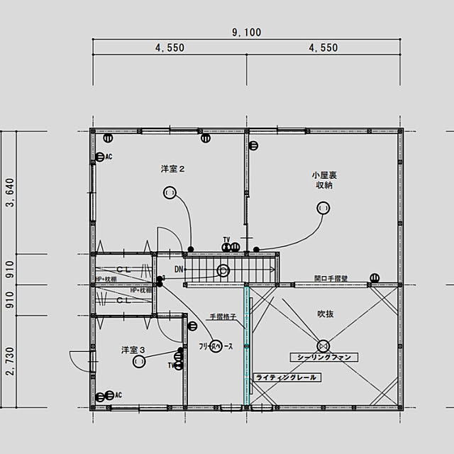 部屋全体/間取り図/2階間取り図/2階18坪/マイホーム記録のインテリア実例 - 2017-12-05 23:59:37