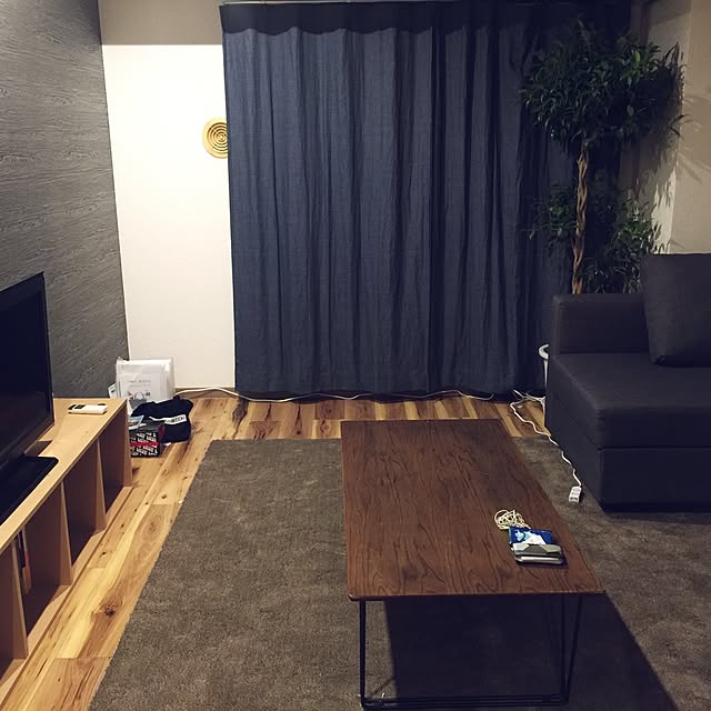部屋全体/観葉植物/一人暮らし/男前/無印良品...などのインテリア実例 - 2017-06-04 07:34:26