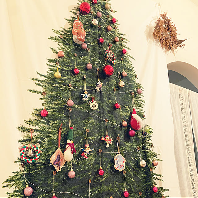 タペストリーツリー/クリスマス/ドライフラワー/木のぬくもり/ナチュラルフレンチ...などのインテリア実例 - 2020-11-16 17:42:31