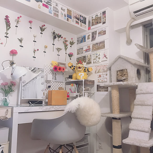 ホワイトデスク MALMドレッサー IKEA 塩辛かっ ホワイトデスク MALMドレッサー IKEA 塩辛かっ