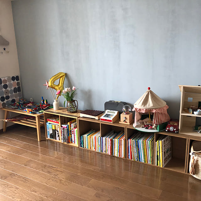 こどもと暮らすインテリア/こどもと暮らす/キッズルーム/子供部屋/日々の暮らし...などのインテリア実例 - 2019-04-02 22:24:34