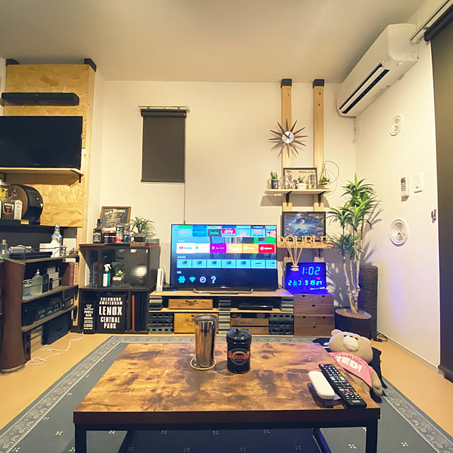 男前/観葉植物/ダイソー/100均/DIY...などのインテリア実例 - 2020-09-19 00:53:43