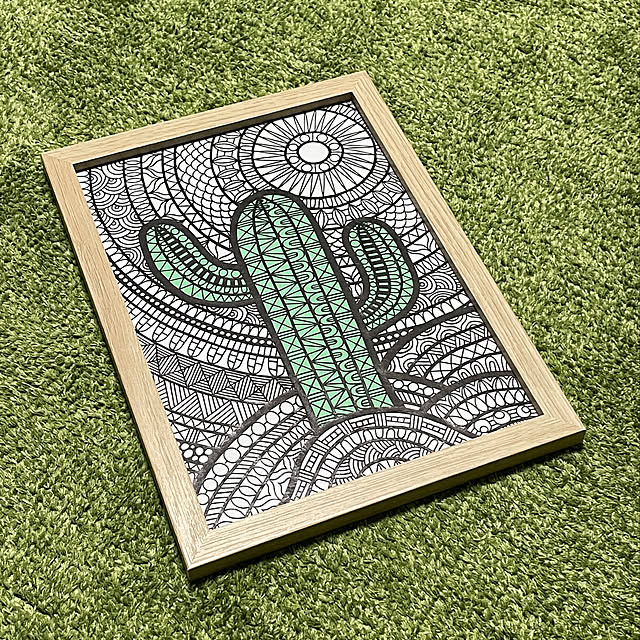サボテン/切り絵/丁寧に暮らしたい/築40年以上/マンション...などのインテリア実例 - 2021-08-12 15:25:25