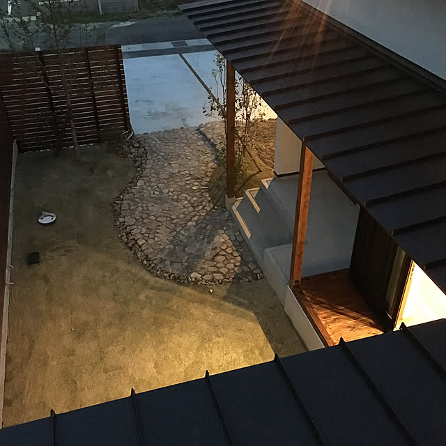 玄関/入り口/塗り壁/板張り/カフェ風/無垢材...などのインテリア実例 - 2018-10-27 19:45:52
