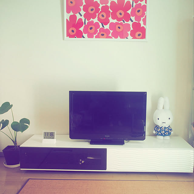 ミッフィー/モノトーン/ホワイト/観葉植物のある部屋/グレー...などのインテリア実例 - 2020-09-05 11:33:27