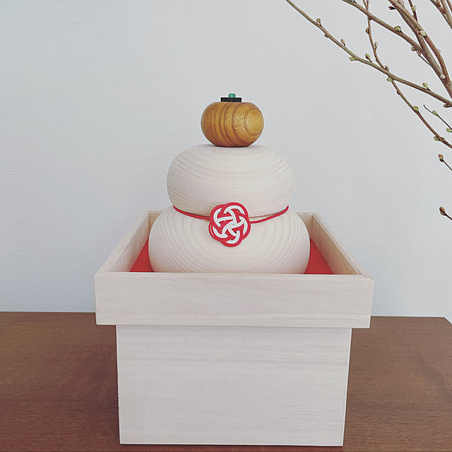 木製鏡餅/鏡餅/植物/花のある暮らし/雑貨...などのインテリア実例 - 2021-12-30 13:27:25