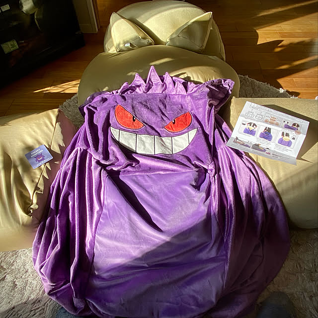 ゲンガー ポケモン ソファ ビーズソファ 一人掛け 日本製 ゲンガー ポケモン ソファ ビーズソファ 一人掛け 日本製