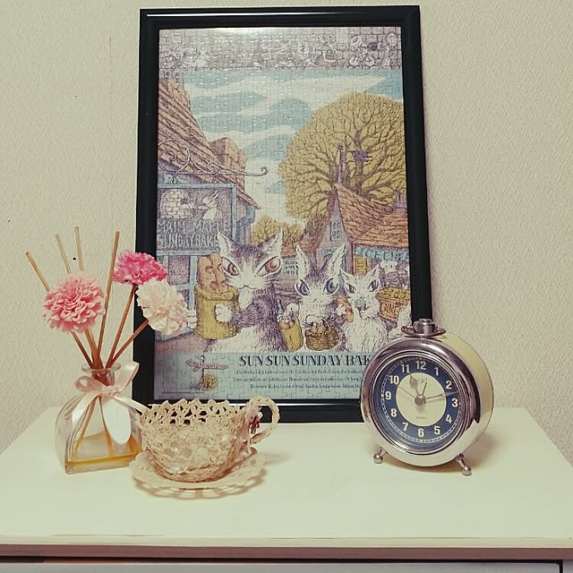 棚/simple is best/というよりはあるものを飾っただけ/もうちょっと可愛くしたかったです！のインテリア実例 - 2015-02-07 23:38:27