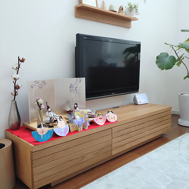 ベビーグッズも大集合 テレビボード 180 オーク サクラ ローボード TVボード テレビ台 テレビ台・テレビボード
