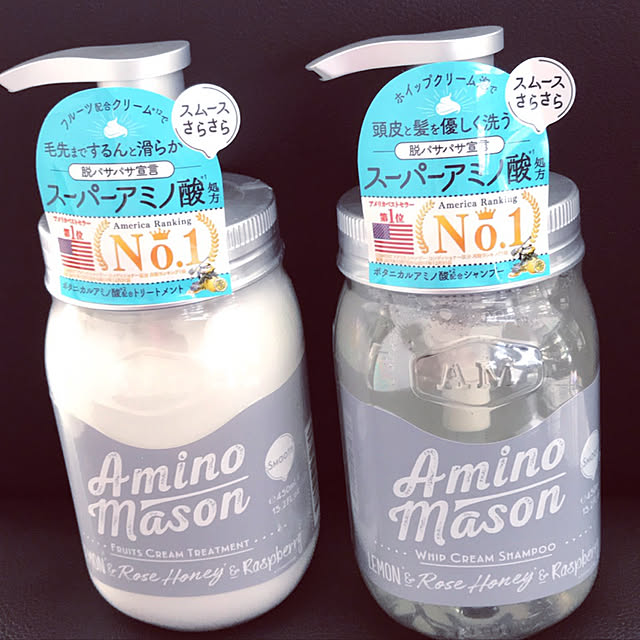 シャンプー＆コンディショナー/シャンプーボトル/アミノメイソン/モノトーン/バス/トイレのインテリア実例 - 2019-04-14 16:51:09