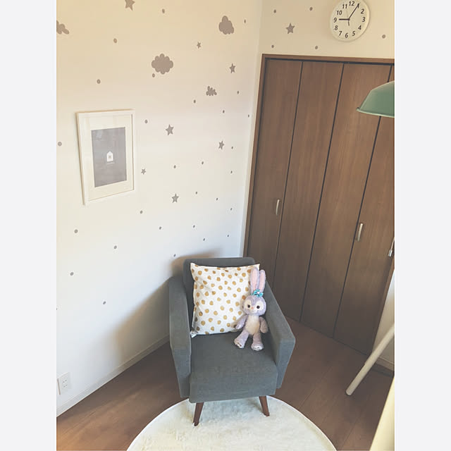 壁/天井/クッション/ディズニー/ラグマット/IKEA...などのインテリア実例 - 2019-03-18 10:58:41