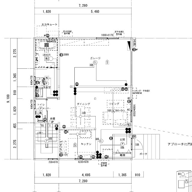 部屋全体/土地申請中/ガレージハウス/インナーガレージ/マイホーム...などのインテリア実例 - 2018-01-23 03:42:53