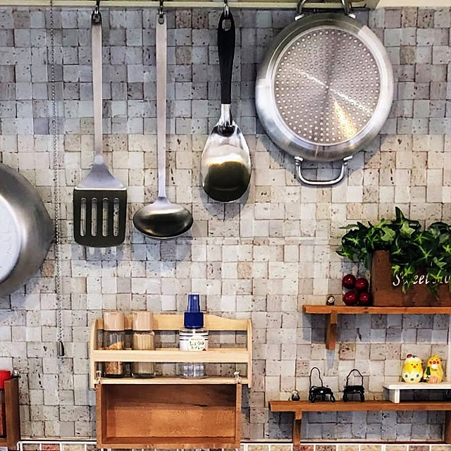 IKEA/一人暮らし/フェイクグリーン/照明/キッチンのインテリア実例 - 2020-03-26 19:34:22