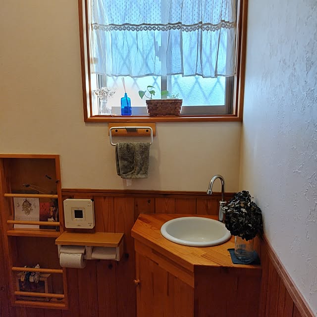 バス/トイレ/ナチュラル/癒し/トイレのインテリア/木のぬくもり...などのインテリア実例 - 2024-03-19 17:27:00