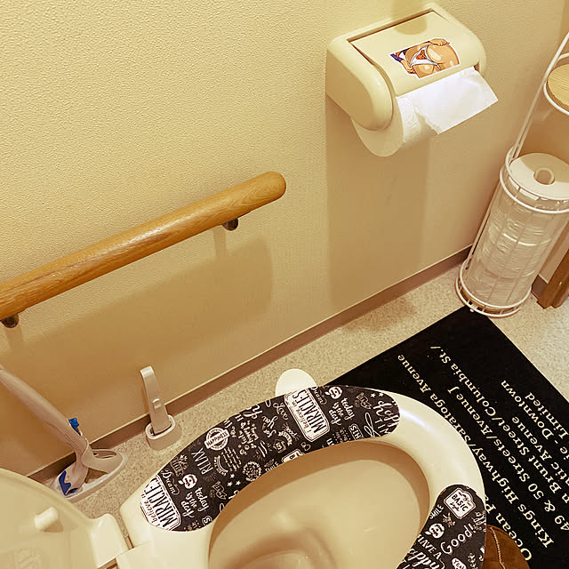 ダイソー/ニトリ/モノトーン/バス/トイレのインテリア実例 - 2020-03-21 09:31:05