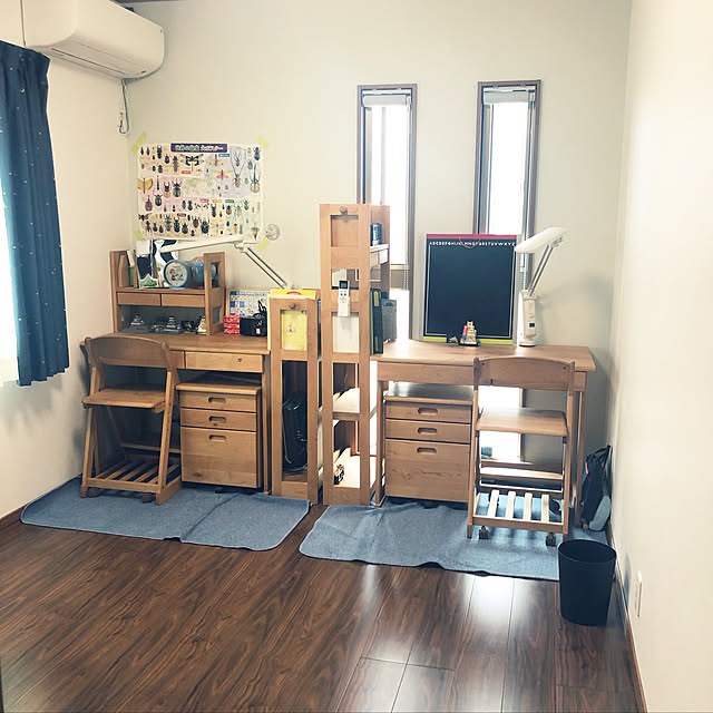 夏休みスタート/フィックス窓/いちよう勉強部屋/勉強机/お城の模型がいっぱい...などのインテリア実例 - 2019-07-20 17:37:45