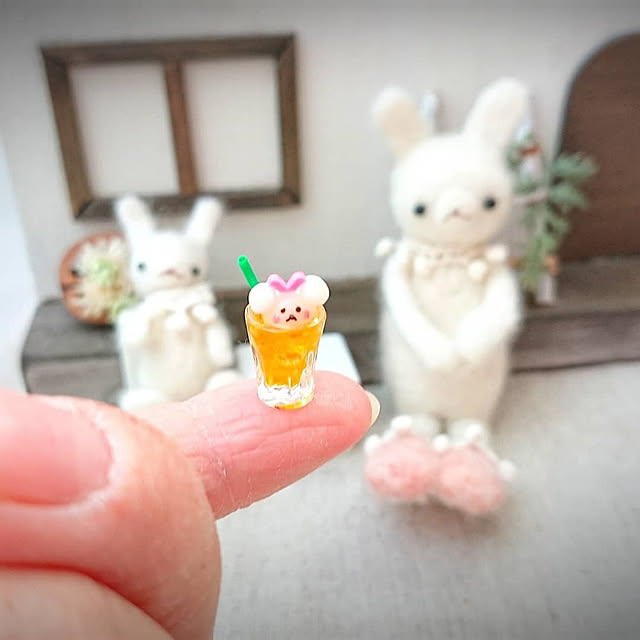 机/ミニチュア/粘土/レジン/しろくまちゃん♪...などのインテリア実例 - 2018-06-16 22:28:20