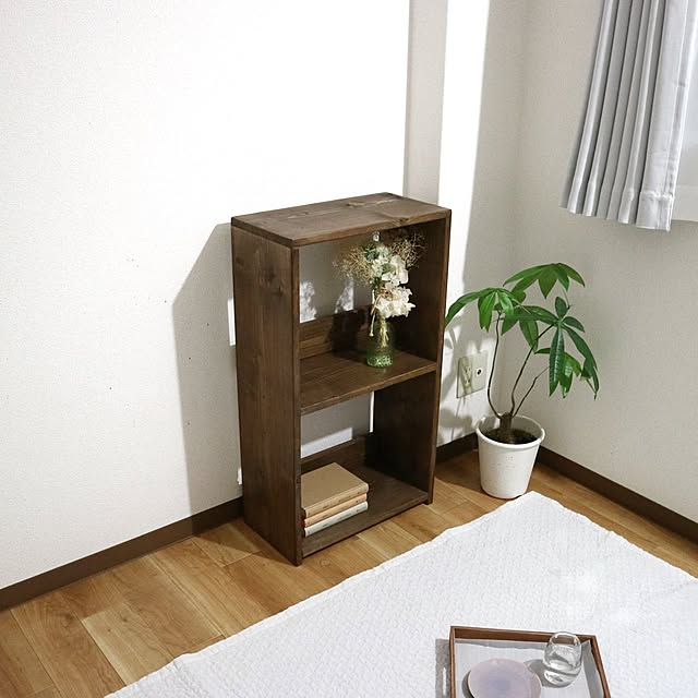 DIY/シェルフ/ナチュラルインテリア/ハンドメイド/無垢の家具...などのインテリア実例 - 2021-05-15 20:44:19