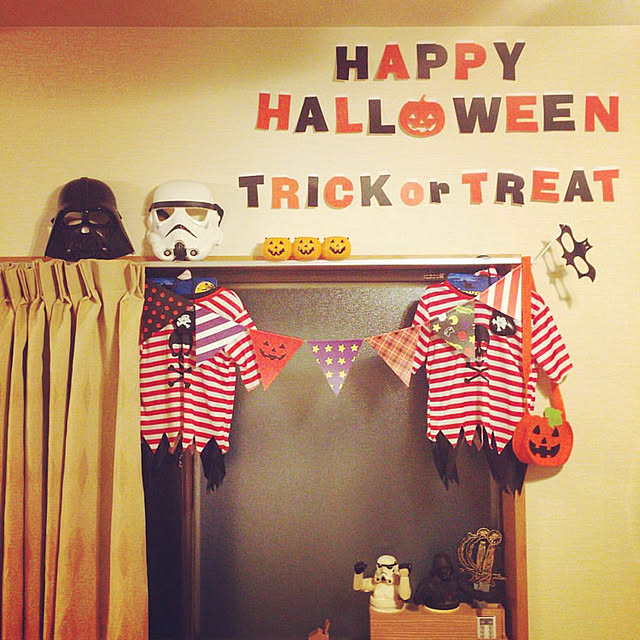 部屋全体/ハロウィンディスプレイ/ハロウィン雑貨/ハロウィンパーティー/ハロウィンインテリア...などのインテリア実例 - 2019-08-28 23:05:02